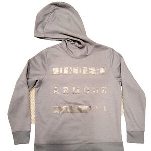 Under Armour Coldgear Loose Fit Fleece Hoodie Pullover Sweatshirt Logo Sweater